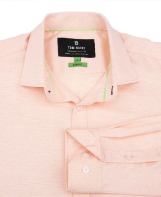 Men's Performance Solid Long Sleeve Button Down Dress Shirt