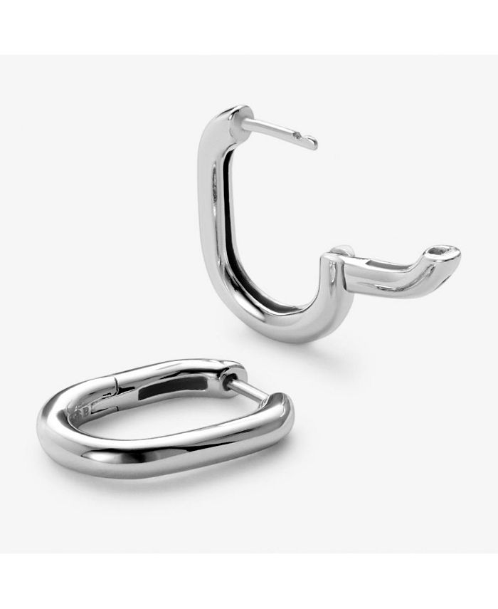 Ana Luisa Silver Hoop Earrings - Rox Small Silver - Macy's