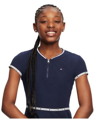 Big Girls Quarter Zip Dress