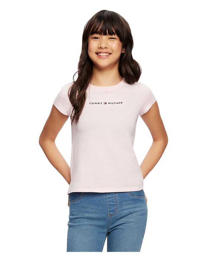 Tommy Hilfiger Kids Girls T Shirt In Blue