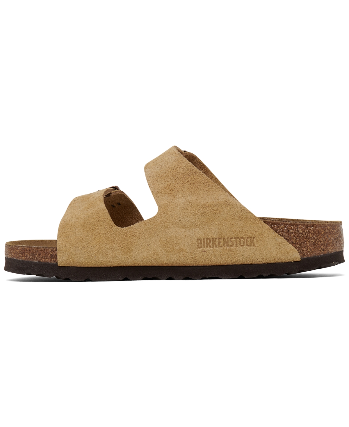 Shop Birkenstock Women's Arizona Suede Leather Sandals From Finish Line In Latte Cream