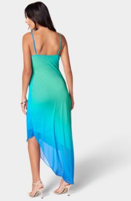 Women's Asymmetrical Ombre Dress