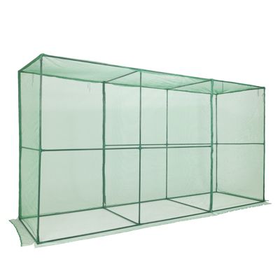 12'x4'x6' Crop Cage Plant Protection Netting Tent with Zipper for Vegetables Fruits and Plant, Suitable for Garden Yard and Lawn