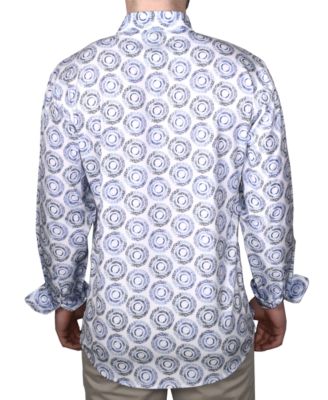 Men's Printed Long-Sleeve Woven Shirt