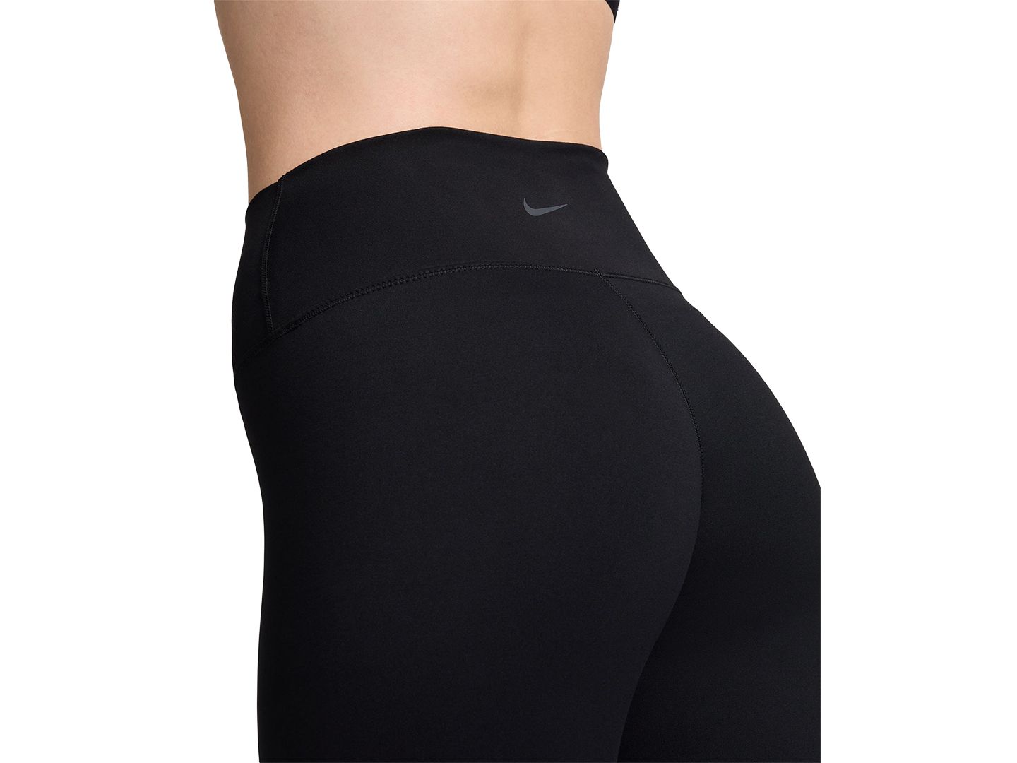 Женские леггинсы Nike One High-Waisted Cropped-Length, цвет: Чёрный — фото 4