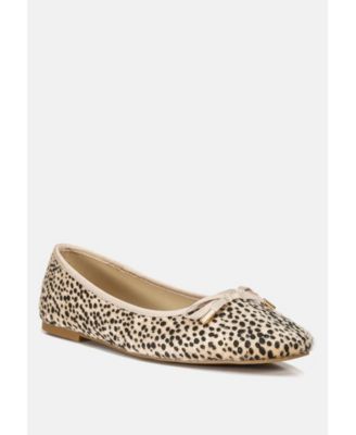 ziggy animal print flat bow ballerinas