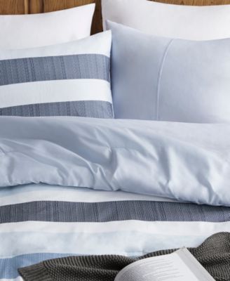 Blake Stripe Textured Print 3-Pc. Comforter Set, King/California King
