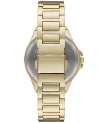 Women's Three Hand Gold-Tone Alloy Watch 26mm Gift Set