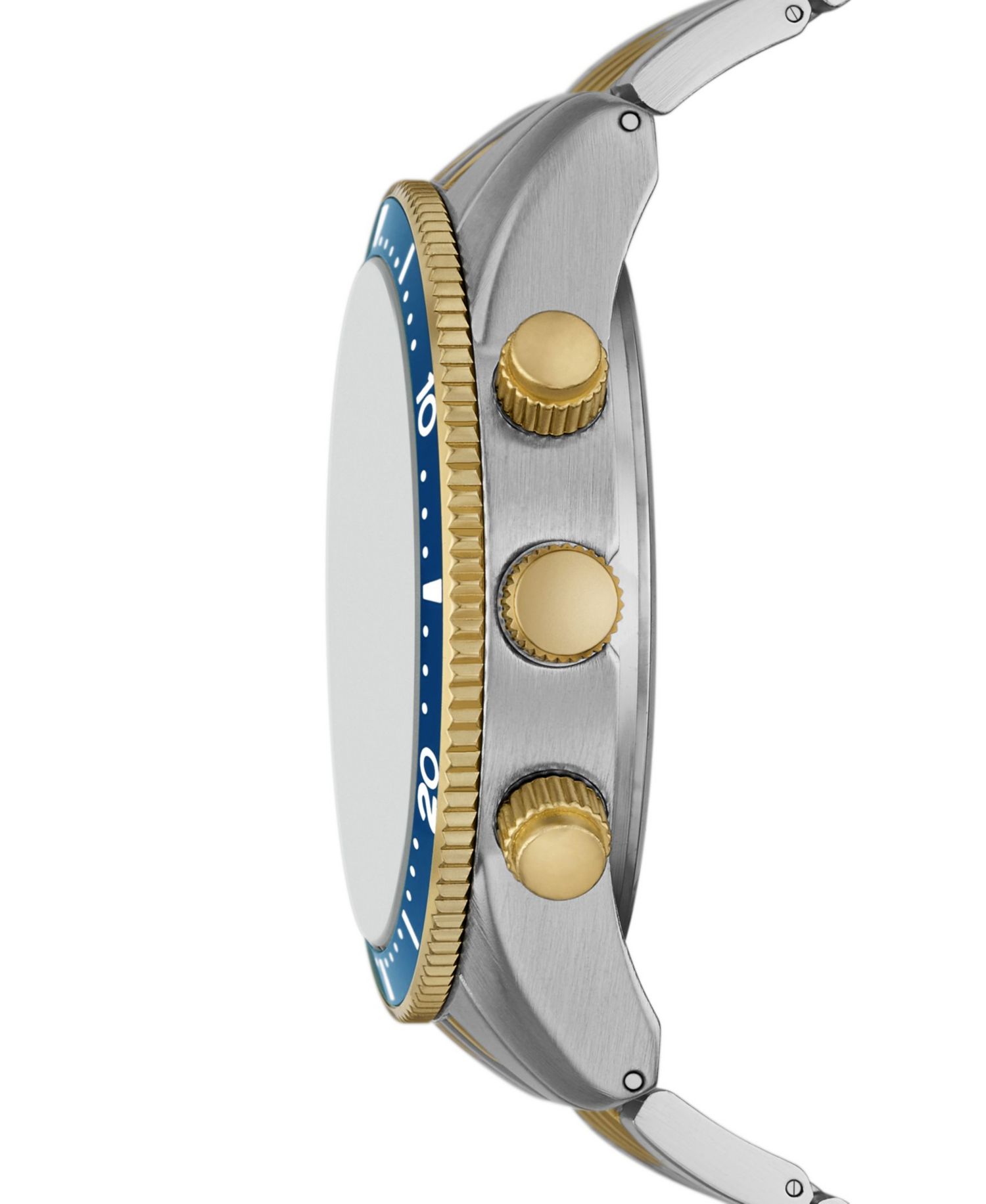 Men's Three Hand 2T Silver-Tone, Gold-Tone Alloy Watch 42mm Gift Set