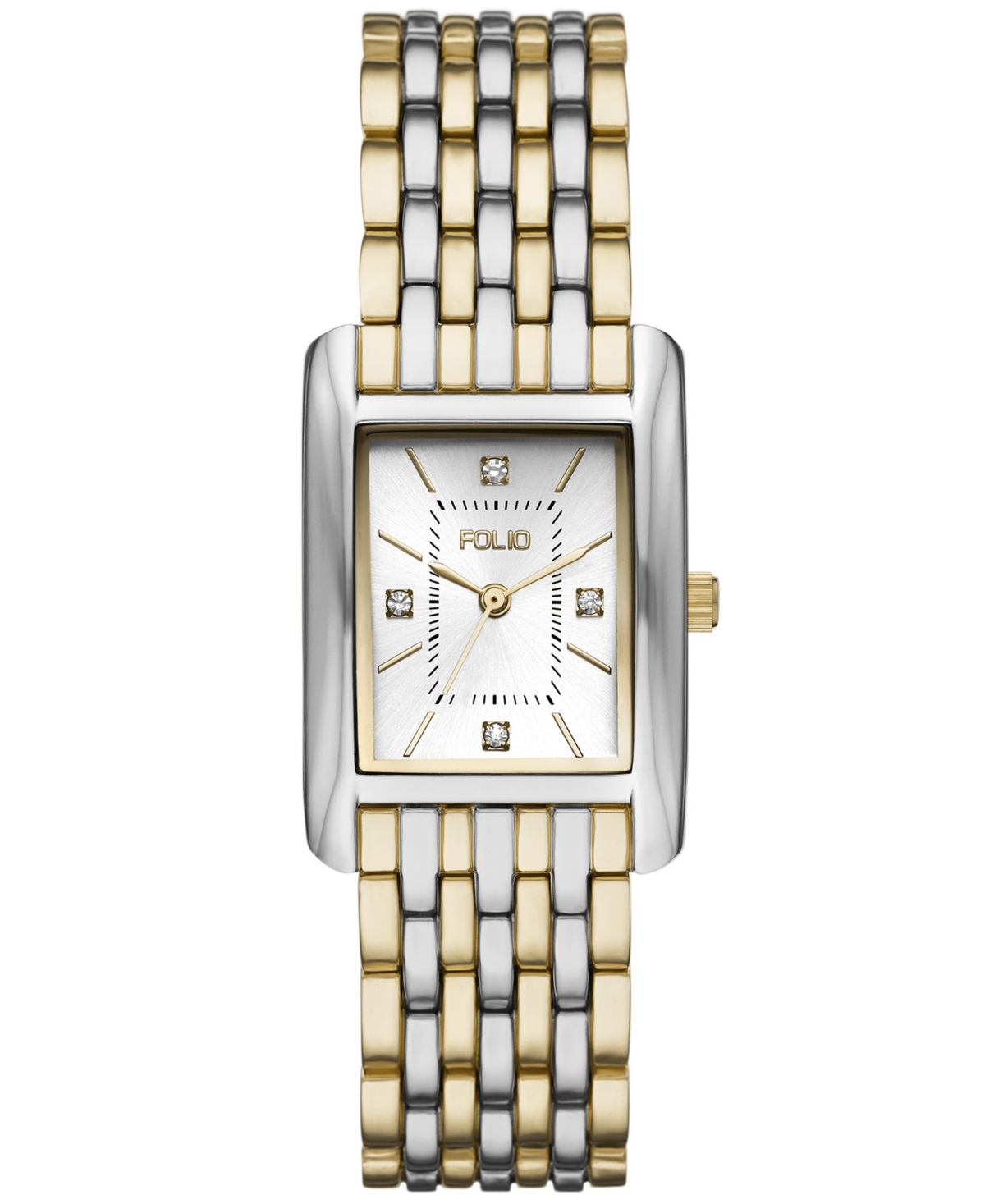 Women's Three Hand Two-Tone Alloy Watch 25mm - Two-Tone