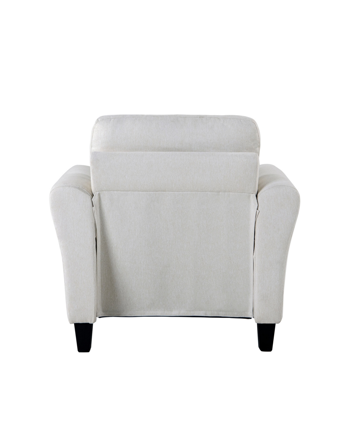 Shop Lifestyle Solutions 35.4" Microfiber Wilshire Chair With Rolled Arms In Oyster