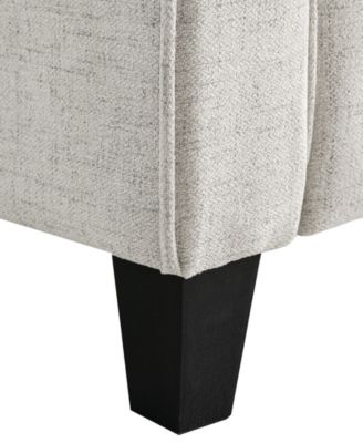 56.3" Polyester Harvard Loveseat with Curved Arms