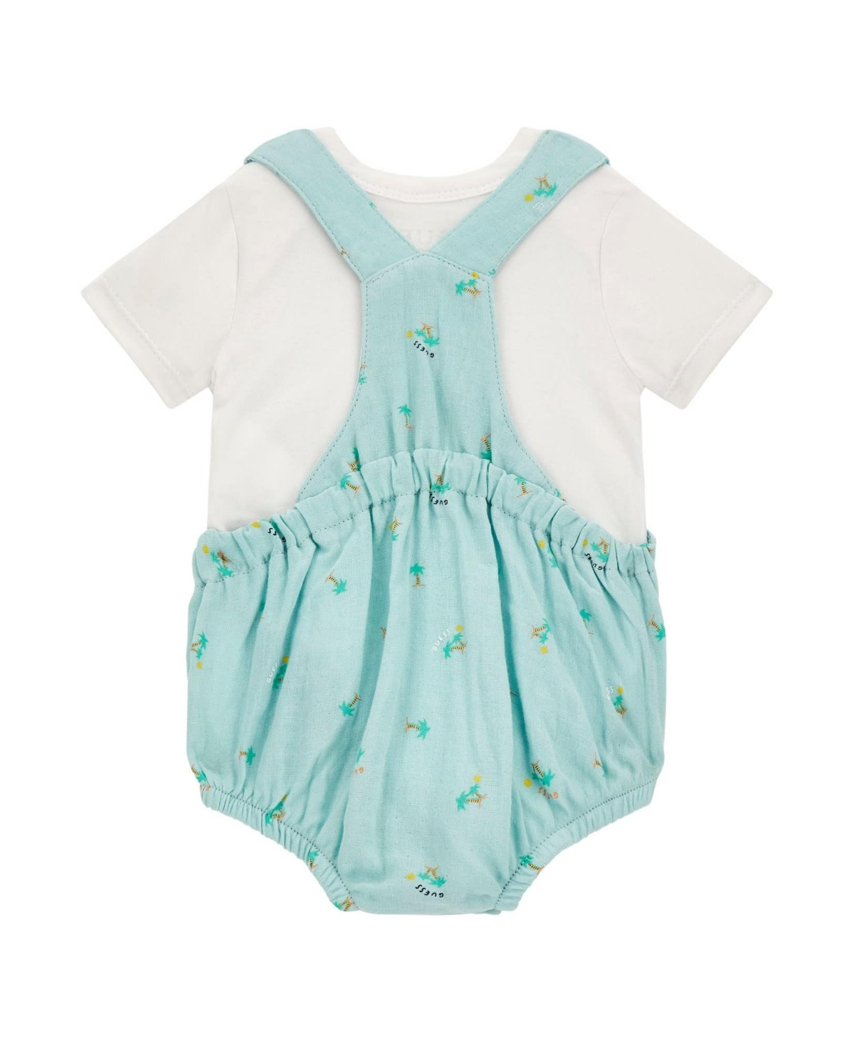 Shop Guess Baby Boy Bodysuit And Bubble Coverall In White