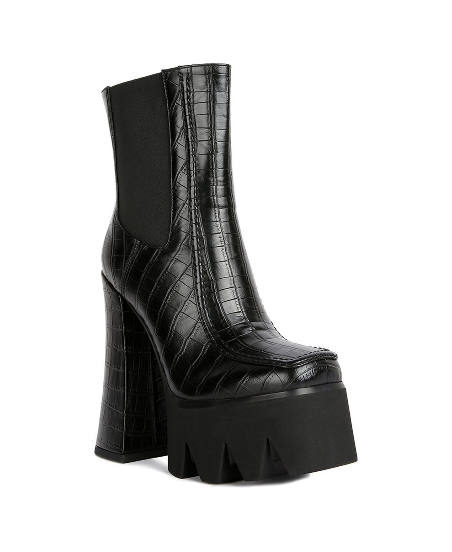 Женские ботинки London Rag Bounty High Platform Heel Chelsea, цвет: Чёрный — фото 1