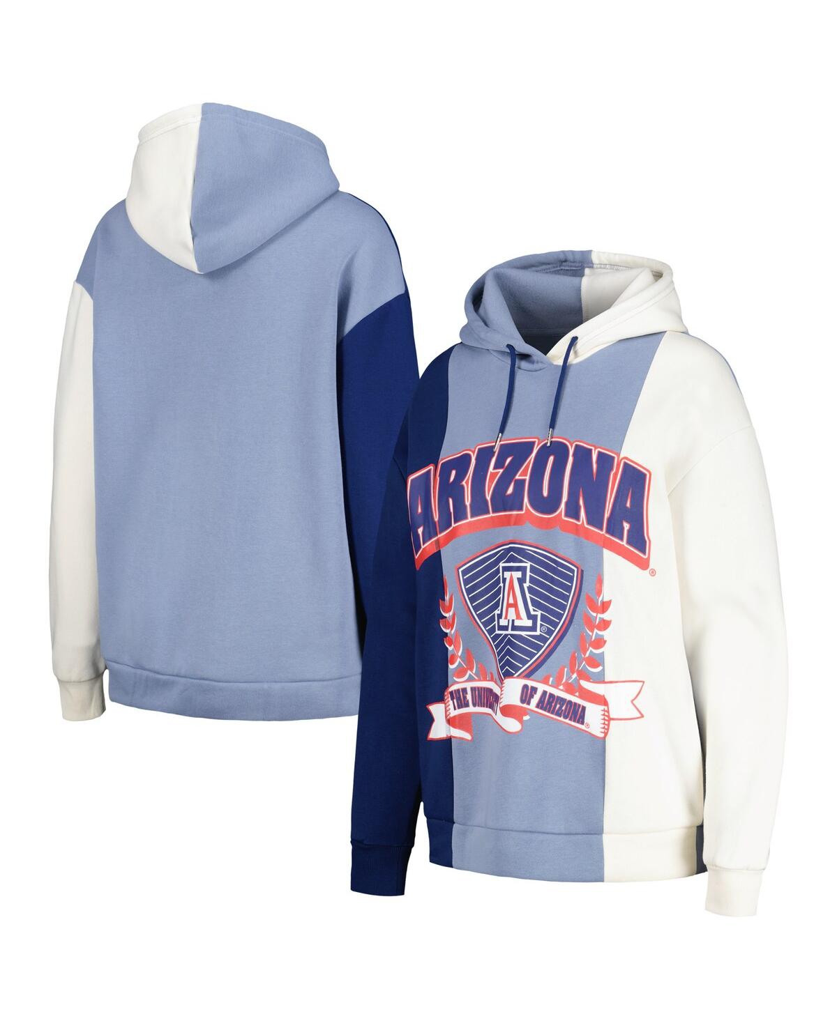 Women's Gameday Couture Navy Arizona Wildcats Hall of Fame Colorblock Pullover Hoodie - Navy
