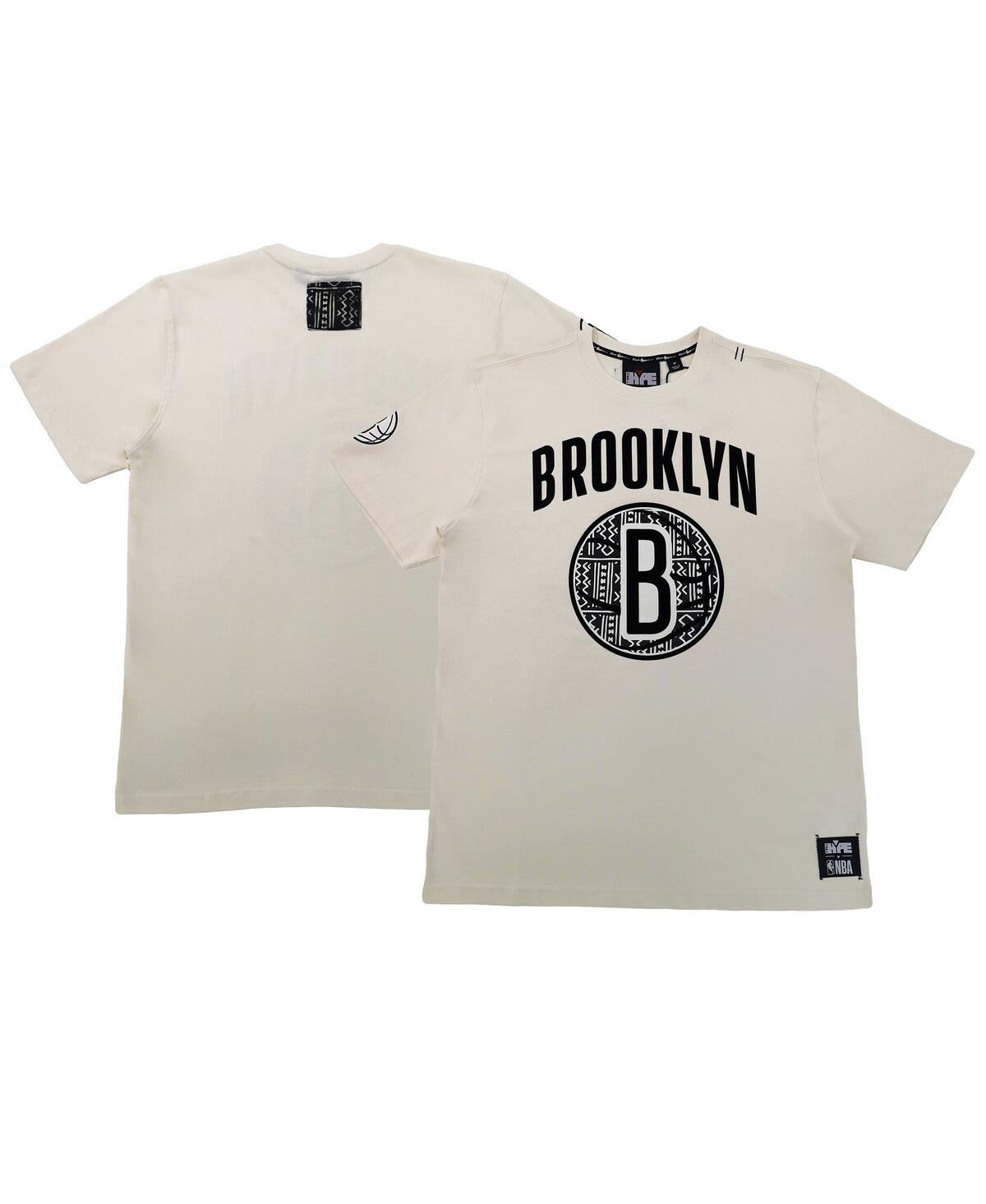 Men's and Women's Nba x Two Hype Cream Brooklyn Nets Culture & Hoops T-shirt - Cream