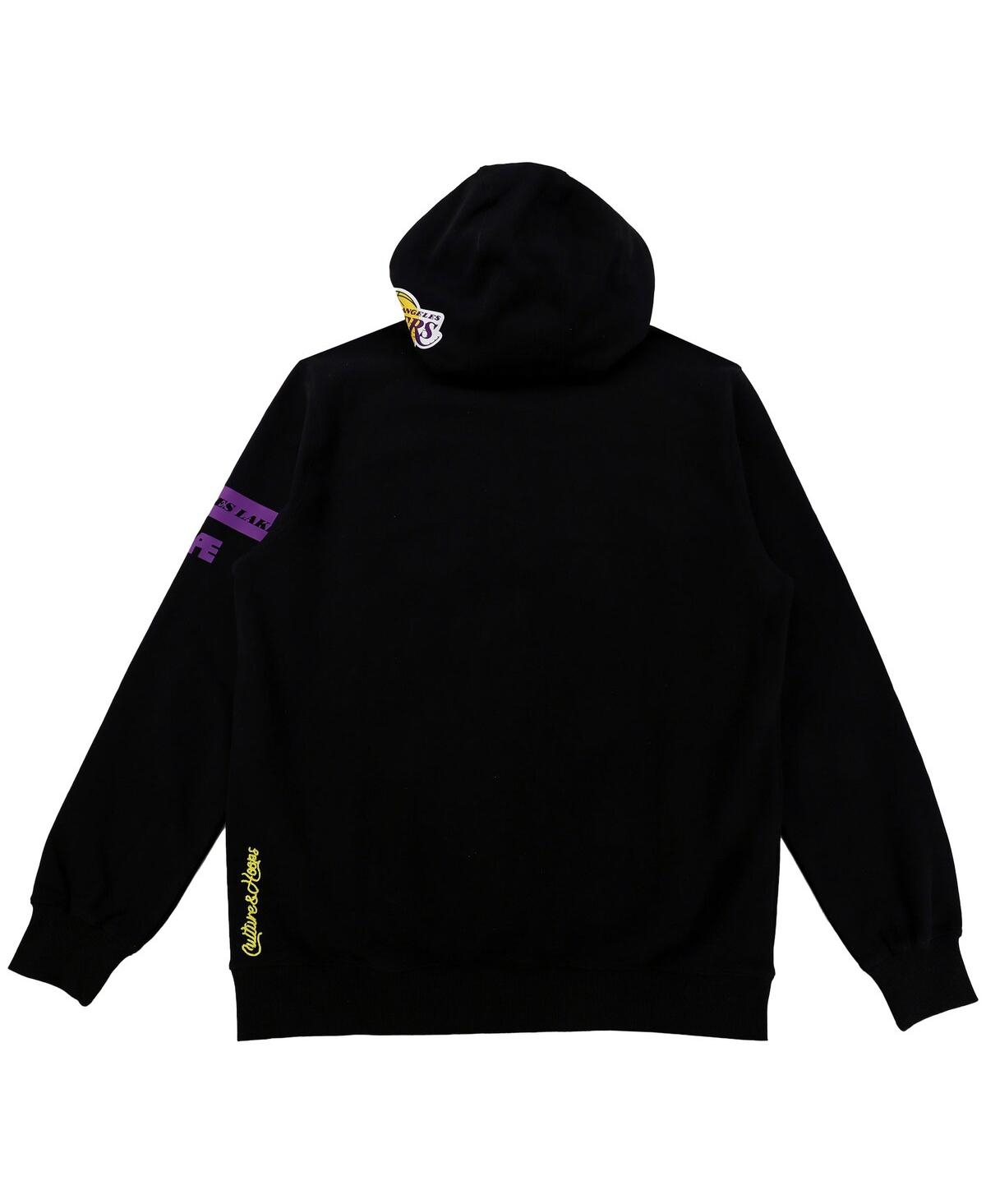 Shop Two Hype Men's And Women's Nba X  Black Los Angeles Lakers Culture & Hoops Heavyweight Pullover Hoodi