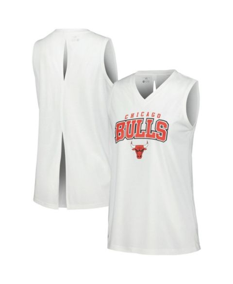 Женский топ LevelWear White Chicago Bulls Paisley Peekaboo