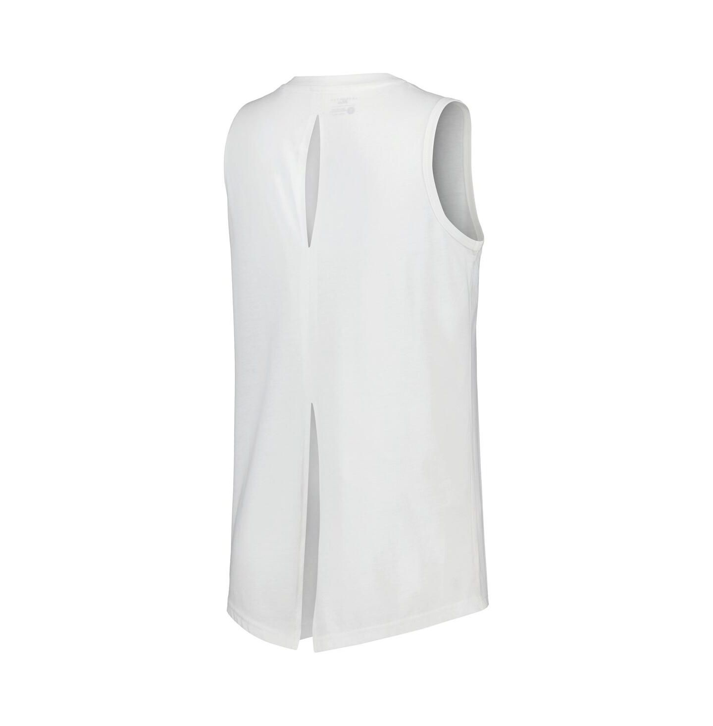 Женский топ LevelWear White Los Angeles Lakers Paisley Peekaboo — фото 3
