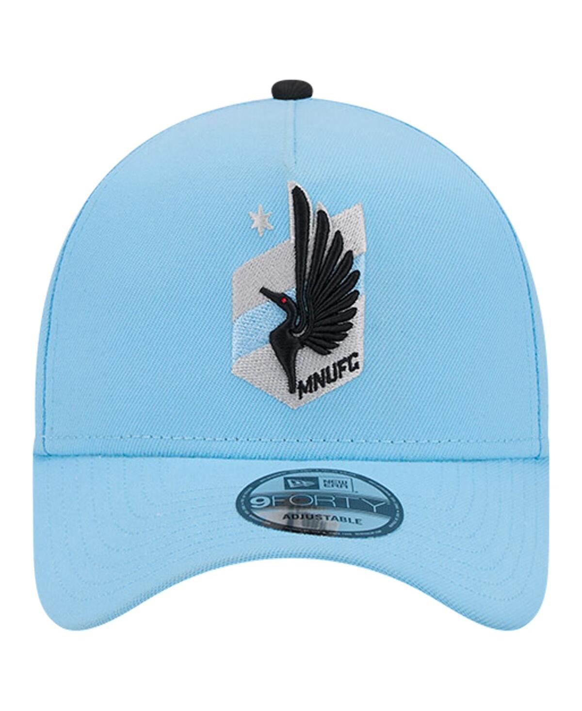Shop New Era Men's  Light Blue Minnesota United Fc 2024 Kick Off Collection 9forty A-frame Adjustable Hat