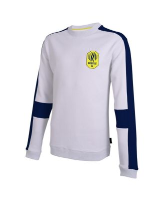 Men's White Nashville SC Half Time Pullover Sweatshirt