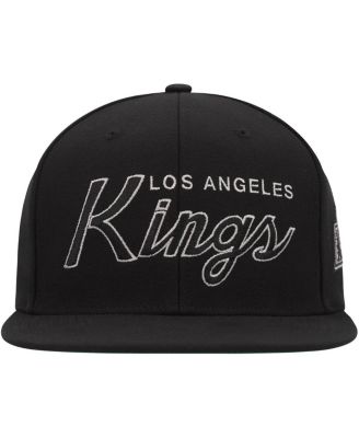 Men's Black Los Angeles Kings Core Team Script 2.0 Snapback Hat