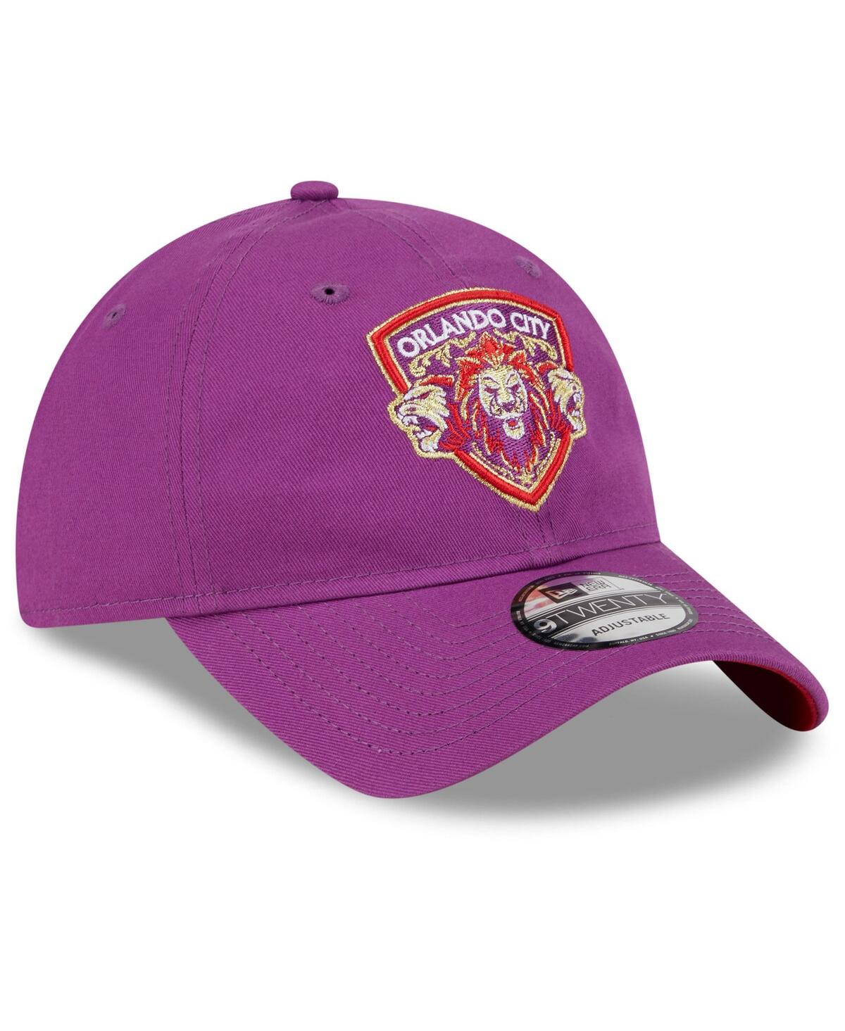 Shop New Era Men's  Purple Orlando City Sc Jersey Hook 9twenty Adjustable Hat