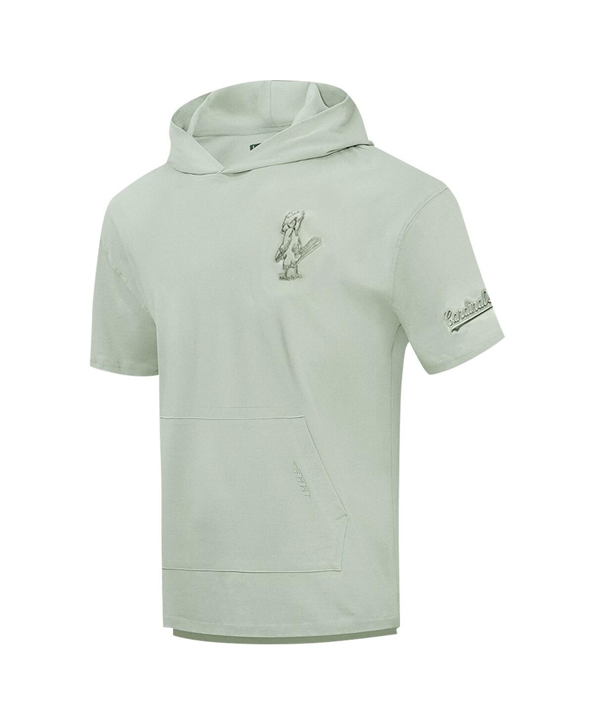 Shop Pro Standard Men's  Green St. Louis Cardinals Neutral Short Sleeve Pullover Hoodie