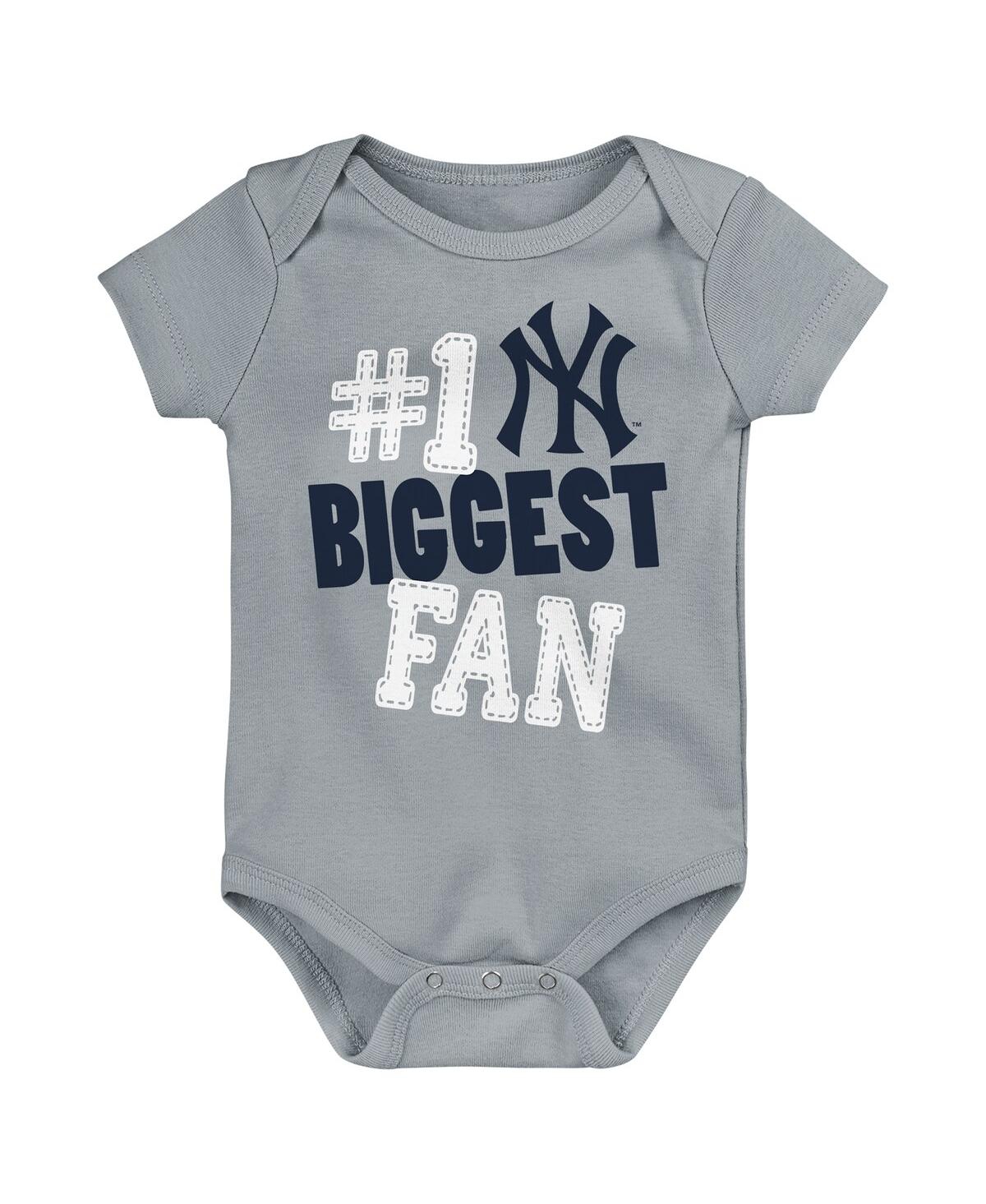 Baby Boys and Girls Outerstuff New York Yankees Fan Pennant 3-Pack Bodysuit Set