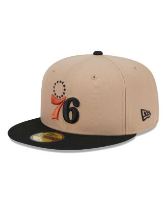 Men's Tan, Black Burnt Orange Logo 2-Tone 59FIFTY Fitted Hat