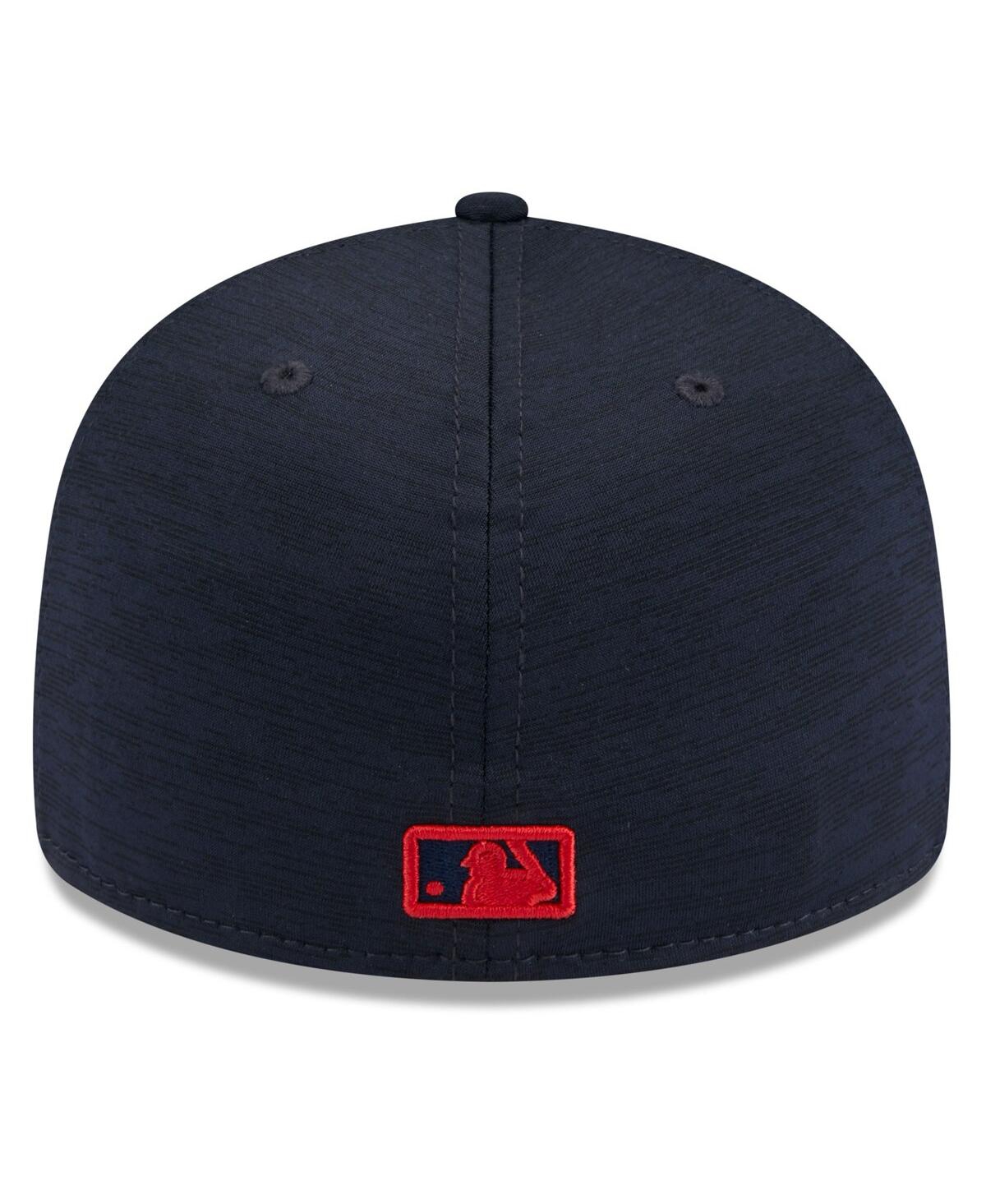 New Era Men's Navy Atlanta Braves 2024 Clubhouse 59fifty Fitted Hat In Navy