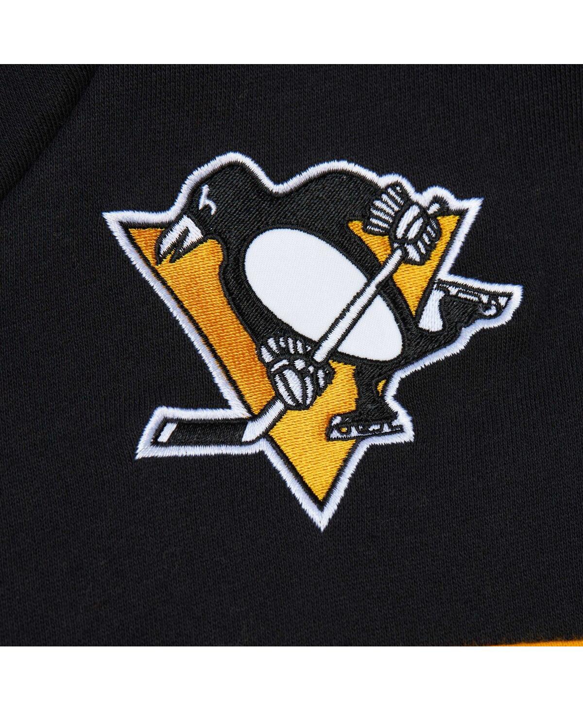 Mitchell & Ness Men's  Black Pittsburgh Penguins Head Coach Pullover Hoodie In Black