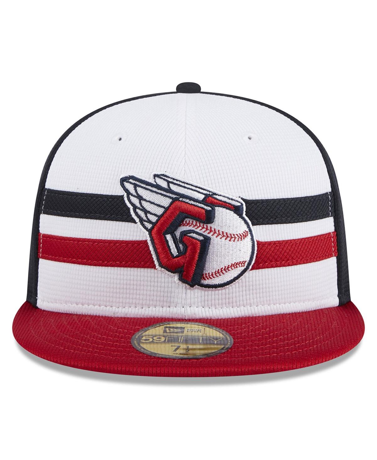 New Era White Cleveland Guardians 2024 Batting Practice 59fifty Fitted Hat In White