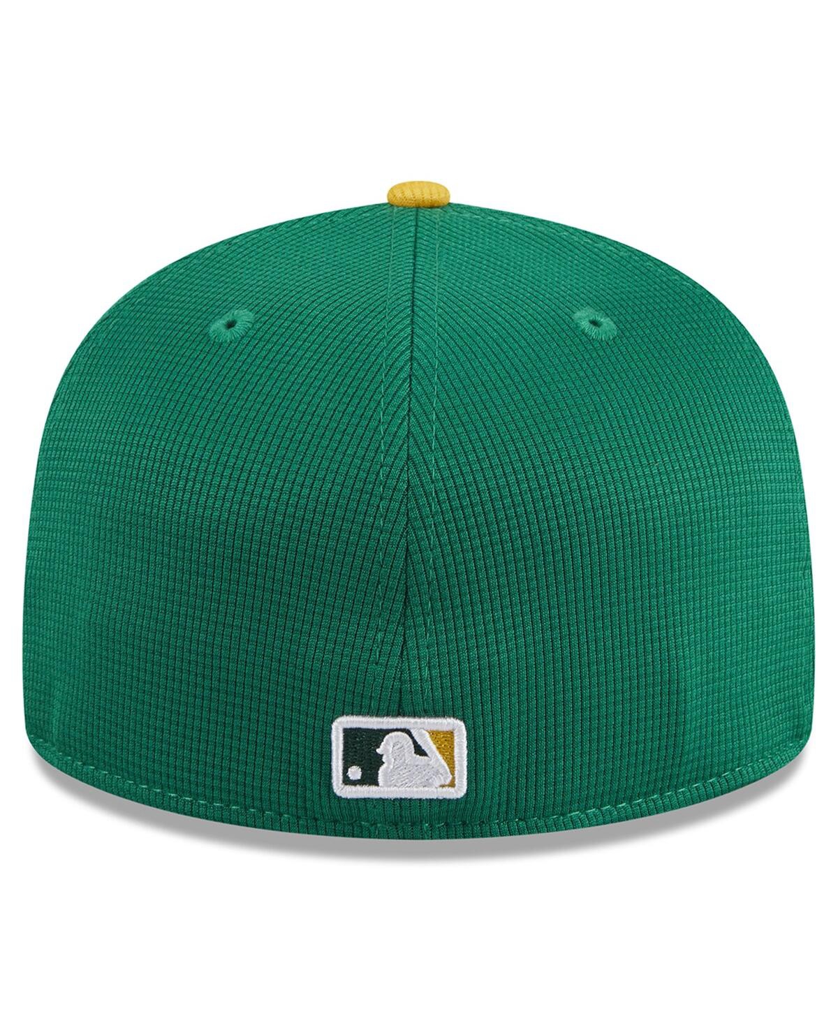 Men's New Era Kelly Green Oakland Athletics 2024 Batting Practice 59FIFTY Fitted Hat