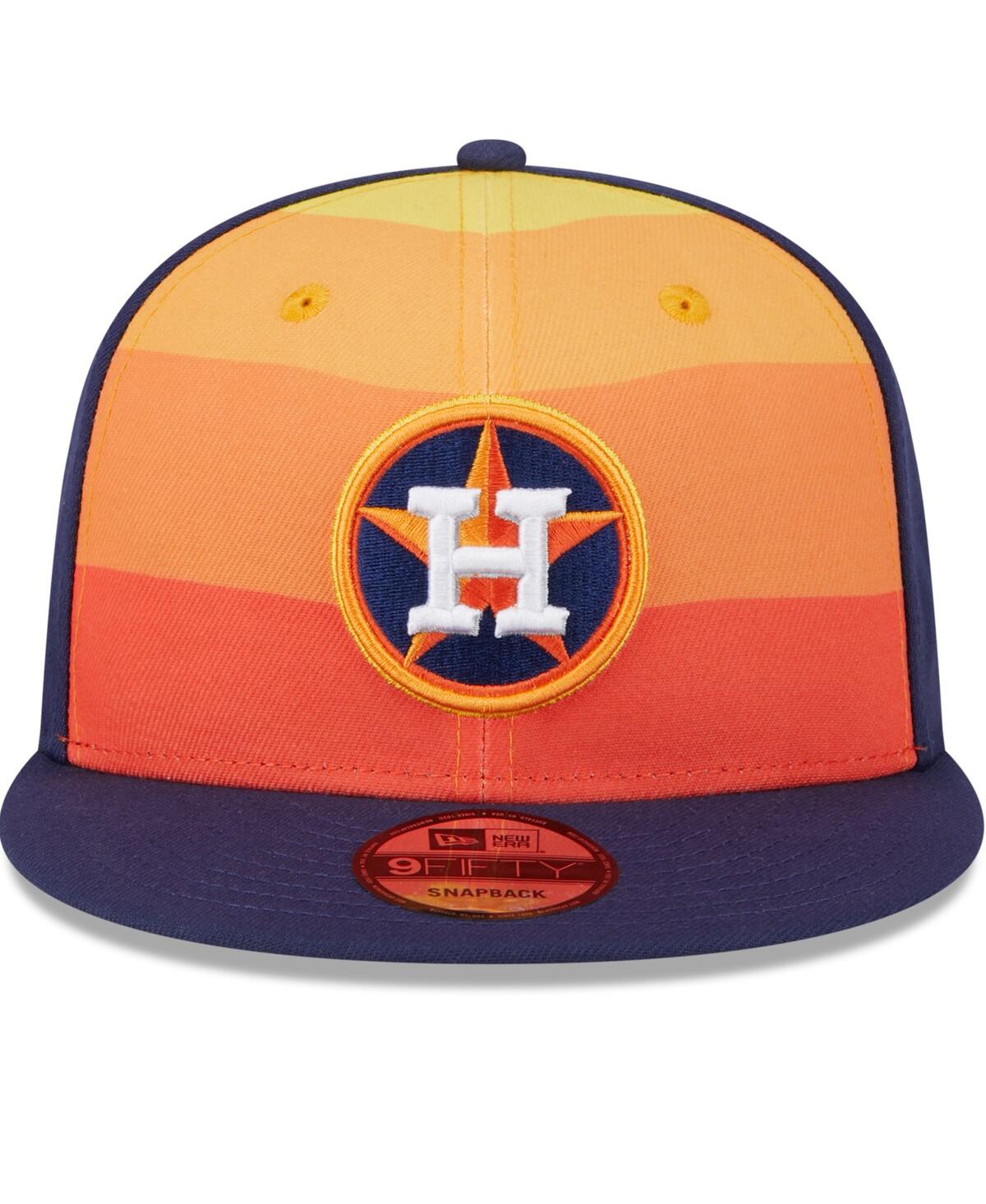 Shop New Era Men's  Orange Houston Astros 2024 Batting Practice 9fifty Snapback Hat