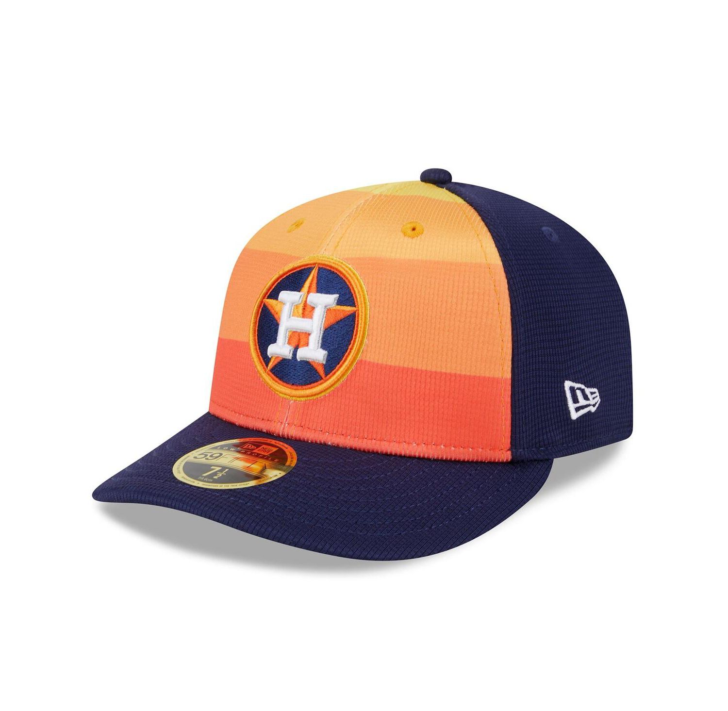 Men's Orange Houston Astros 2024 Batting Practice Low Profile 59FIFTY Fitted Hat