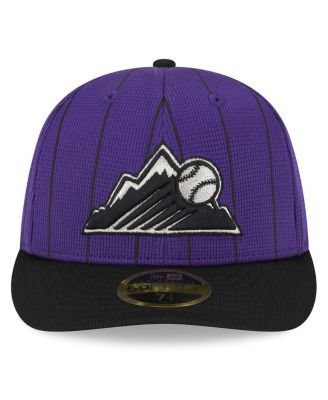 Men's Purple Colorado Rockies 2024 Batting Practice Low Profile 59FIFTY Fitted Hat