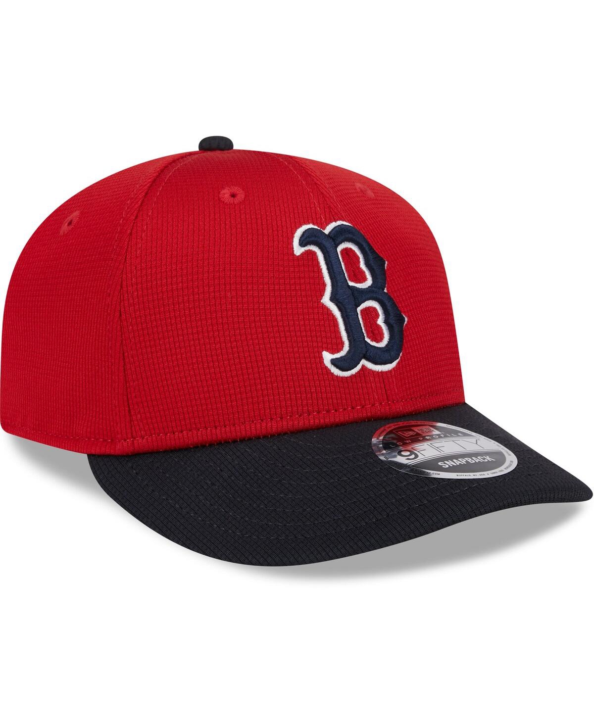 Shop New Era Men's  Red Boston Red Sox 2024 Batting Practice Low Profile 9fifty Snapback Hat