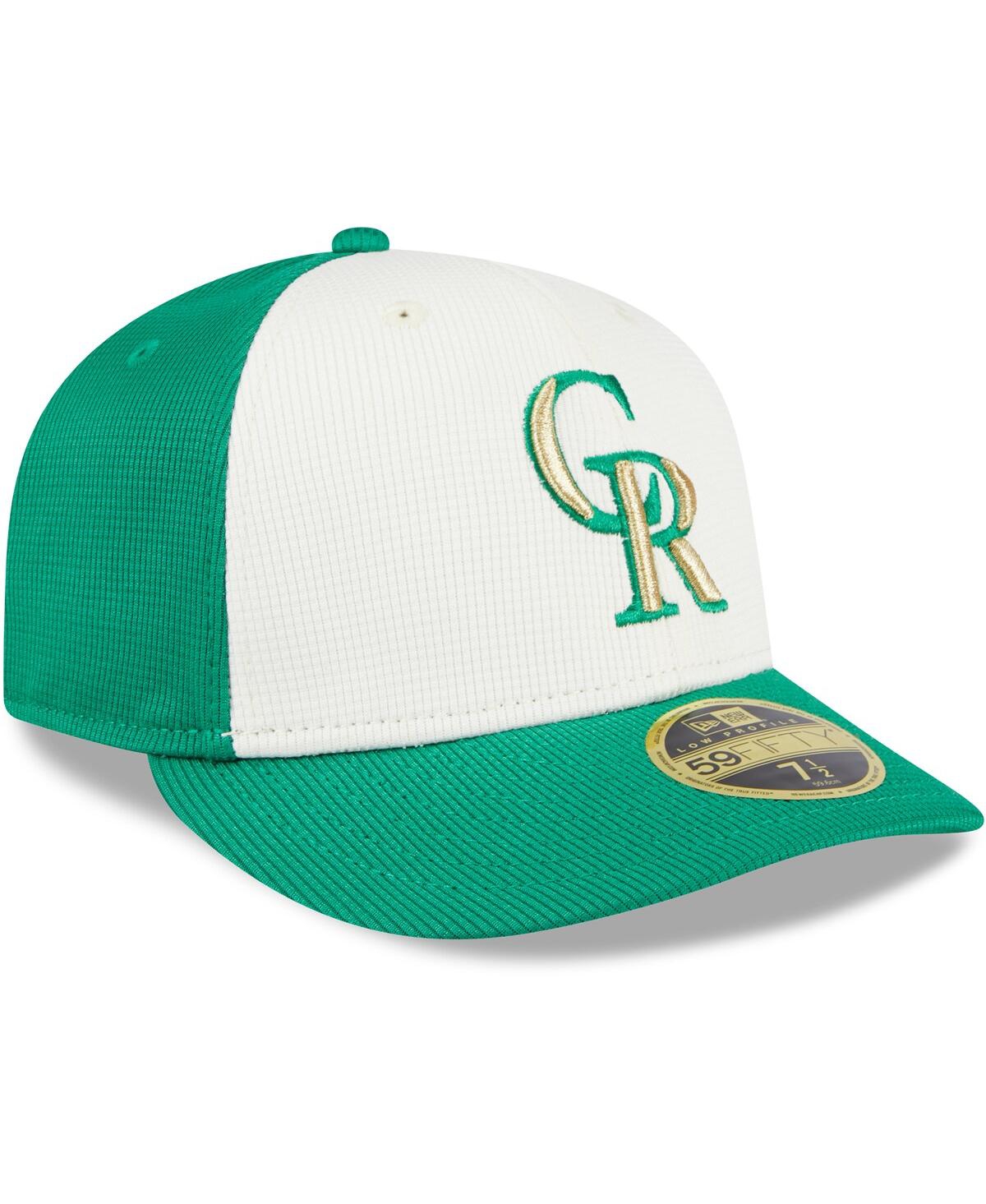 Men's New Era Green Colorado Rockies 2024 St. Patrick's Day Low Profile 59FIFTY Fitted Hat - Green