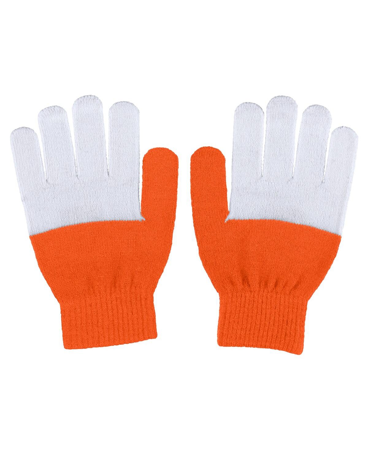 Shop Wear By Erin Andrews Women's  Philadelphia Flyers Color-block Gloves In Multi