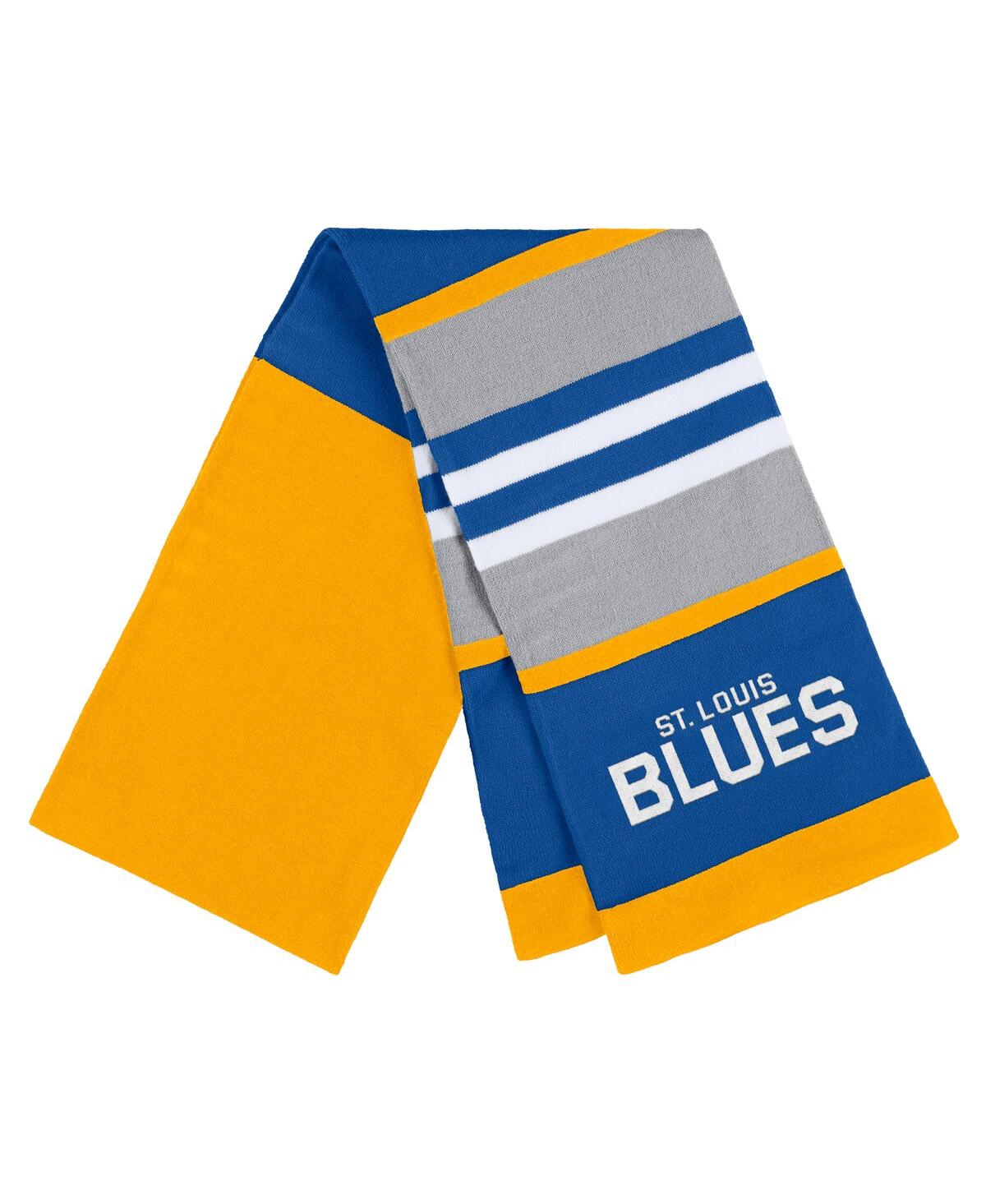 Shop Wear By Erin Andrews Women's  St. Louis Blues Stripe Glove And Scarf Set In Multi