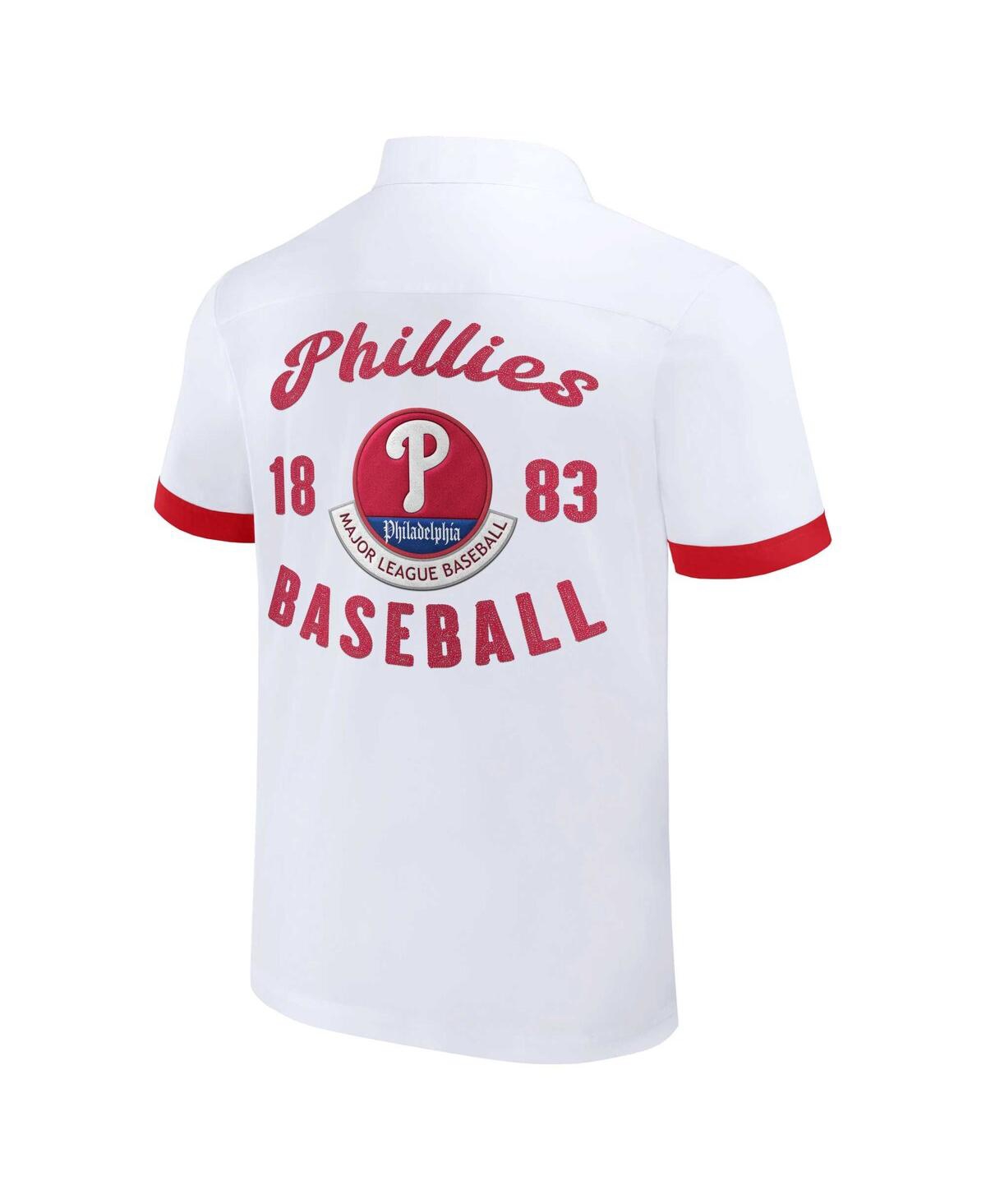 Shop Fanatics Men's Darius Rucker Collection By  White Philadelphia Phillies Bowling Button-up Shirt