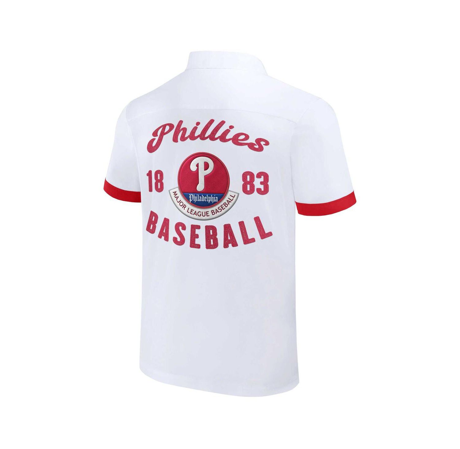 Men's Darius Rucker Collection By White Philadelphia Phillies Bowling Button-Up Shirt