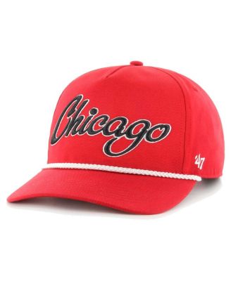 Men's Red Chicago Bulls Overhand Logo Hitch Adjustable Hat