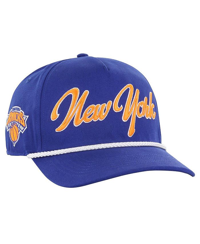 '47 Brand Men's Blue New York Knicks Overhand Logo Hitch Adjustable Hat ...