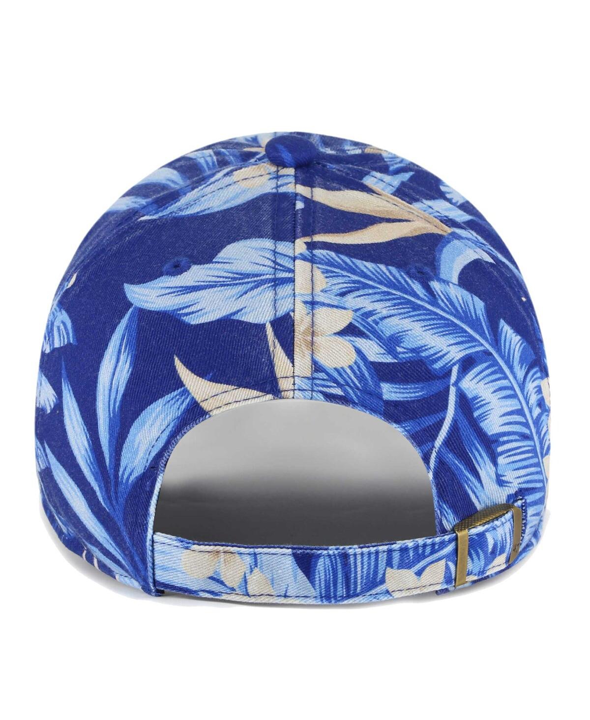 47 Brand Men's ' Royal Kansas Jayhawks Tropicalia Clean Up Adjustable Hat In Royal