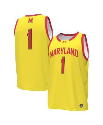 Men's #1Maryland Terrapins Replica Basketball Jersey