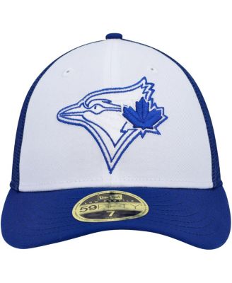 Men's White, Royal Toronto Blue Jays 2023 On-Field Batting Practice Low Profile 59FIFTY Fitted Hat