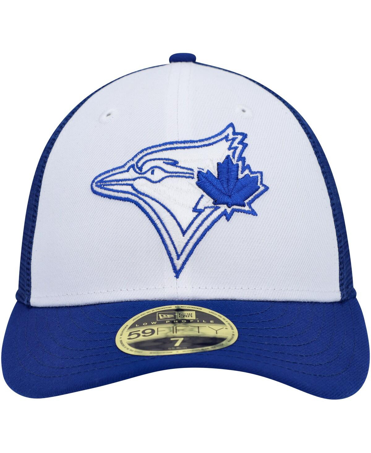 New Era Men's  White, Royal Toronto Blue Jays 2023 On-field Batting Practice Low Profile 59fifty Fitt In White,royal