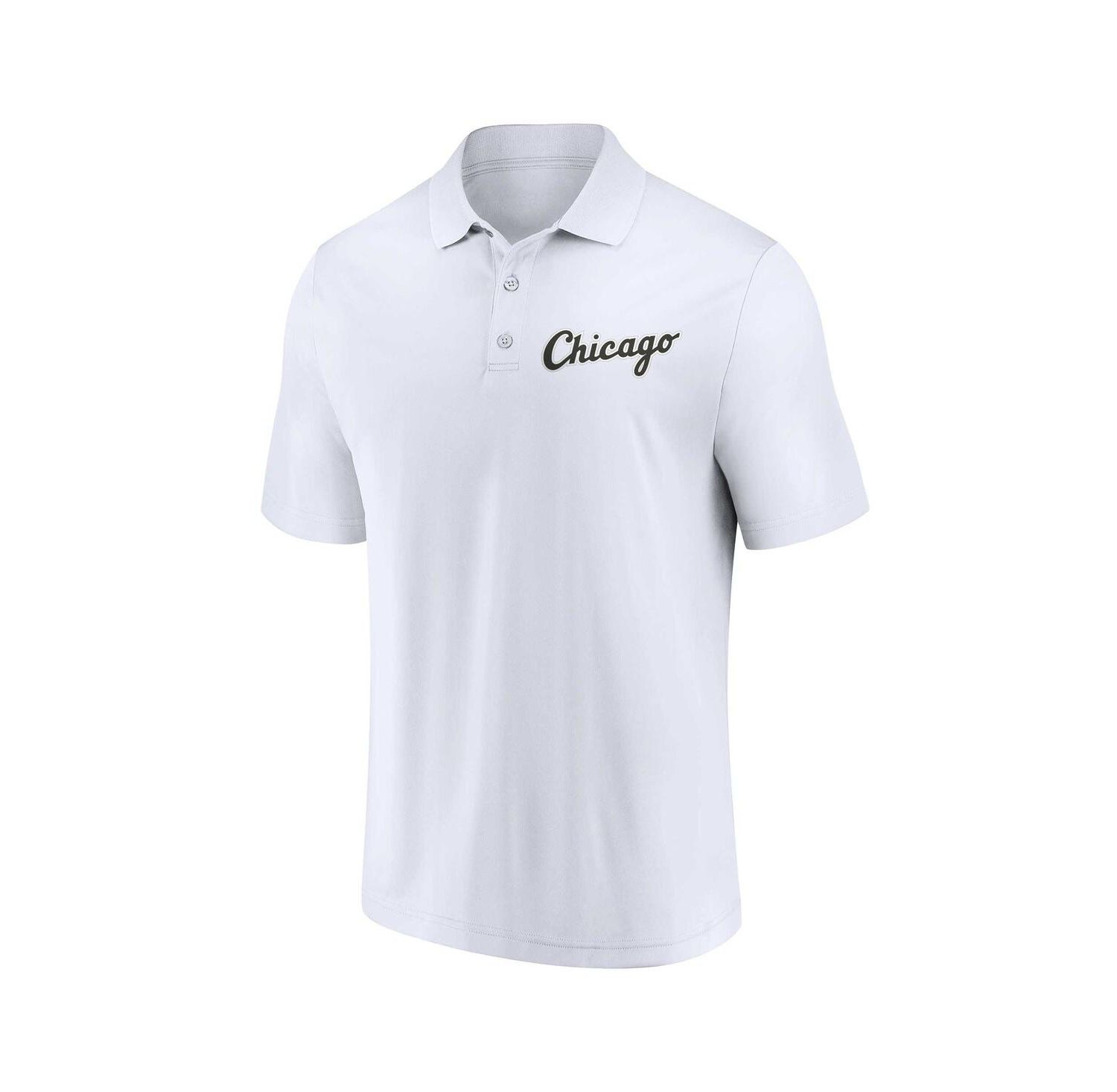 Men's Black, White Chicago White Sox Two-Pack Logo Lockup Polo Shirt Set